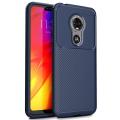 For Motorola Moto E6 Case Soft Back Cover Anti-knock TPU Bumper Carbon Fiber Phone Case. 