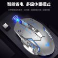 RECHARGEABLE WIRELESS GAMING MOUSE 6D DUAL MODE WITH RGB BREATHING LIGHTS & ADJUSTABLE DPI UPTO 3000- SILENT CLICKS - UPTO 2-3 DAYS BATTER TIMING BEST FOR GAMING.. 