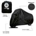 Waterproof Yamaha YBR, YBRG, YBZ, DX Motorcycles Top Cover - Black. 