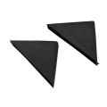 24 Pc Shape Triple-Cornered Glass Table Corner Protector Cushion 10mm x 75mm. 