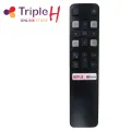 TCL Smart TV Remote Control Universal Remote With Social Buttons Small Size Black Color (Without Voice Command) Triple H. 