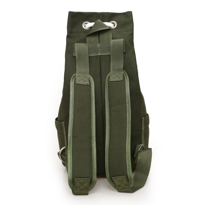 New%20Canvas%20Drawstring%20Backpack%20Large-Capacity%20Bucket%20Basket%20Bag%20Sports%20Gym%20Bag%20Riding%20Backpack%20Factory%20Direct%20Sales%20-%20Image%203