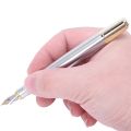 Jinhao 250 Frosted White Gold Fountain Pen M Nib Fountain Pen & JINHAO X450 18 KGP 0.7mm Broad Nib Fountain Pen Red. 