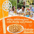 Bunuelos Mold with Wooden Handle, Detachable Rosette Maker Rosette Timbale Iron Set 1 PCS. 