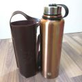 1500ml Stainless Steel Insulated Thermos Bottle, Vacuum Flask Outdoor Sports Water Bottle With Bottle Pouch/Cover. 
