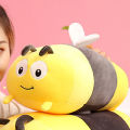 Vivid Ladybird Pillow Skin-friendly Plush Stuffed Ladybug Bee Cushion. 