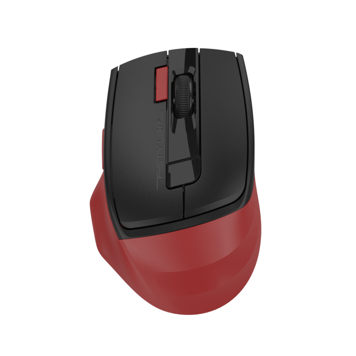 A4tech Fstyler FG45CS Air2 2.4G Wireless Mouse - On Desk + In Air Features - Silent Clicks - USB C Adapter Included - 2 Thumb Side Buttons - 2000 DPI - For PC, Laptop, Mac