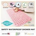 Shower Mat Waterproof Bath Rug Door Mats Floor Non Slip Non Skid Bathtub  Mat Toilet Mats Bath Carpet Massage Design for baby & Adult. 