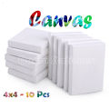 Canvas Broad Size 4 x 4 Inch pack of 10 pcs. 