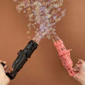 8-Hole Bubble Gun Machine - Massive Bubble Gattler Toy gun With Bubble liquid for Kids - Automatic Electric Bubble Maker Machine glue Gun - Assorted Random Color. 