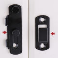 Door Lock Guard Latch Bolt 90 180 Degree Stainless Steel Toggle Latch Sliding barn Door Lock Black Iron Right Angle barn Lock Nicle. 