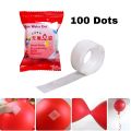 100 Dots Ballon Glue Tape /Dots Role And Double Sided Foam Tape For Balloon /Glue Dots Wall Ceiling Balloons Adhesives Stickers Wedding Home Party Decor Globos Accessories/ Ballon Fixer. 