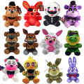 18cm FNAF Toy Freddy Fazbear Toys Golden Bear Nightmare Foxy Stuffed Dolls FNAF Plush toys. 