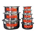 Stainless Steel Milk, Water, More Boiling And cooking Pot 8Pcs set Best For Kitchen. 