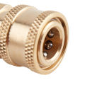 Copper 1/4 High Pressure Washer Quick Coupling Water Gun Hydraulic Coupler MJ. 