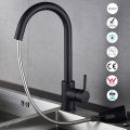 Pull Out Kitchen Sink Mixer Tap Stream Sprayer Head Chrome/Black Imported with Movable Head. 