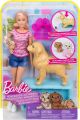 BARBIE FAMILY with Dog and Three Puppies. 