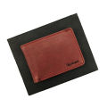 Small Size Mehroon Leather Wallet. 
