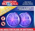 Solar Powered 2in1 Buzz UV Lamp Light Fly Insect Bug Mosquito Kill Zapper Killer. 