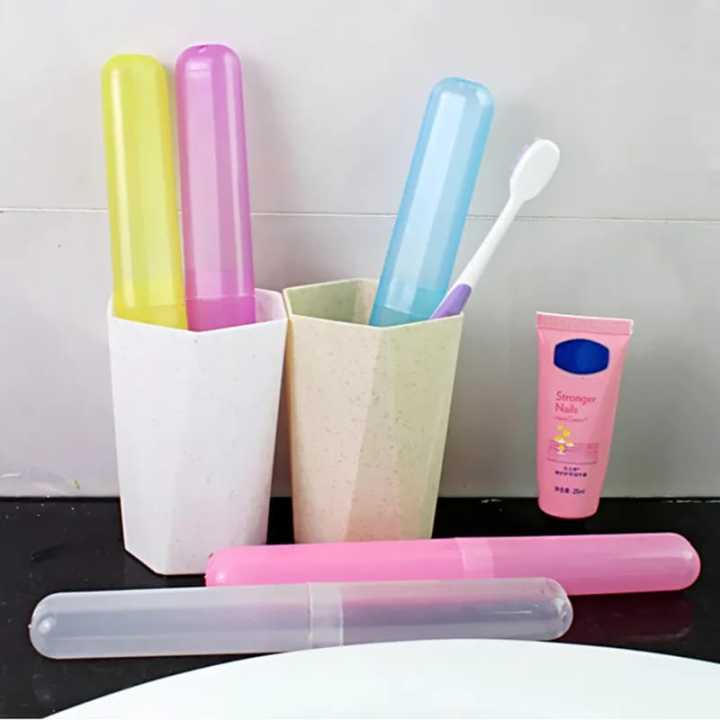 Travel Tooth Brush Cover Portable Toothbrush Case Box Plastic
