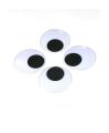 Googly Eyes Pack of 50 Black 1.5cm Diameter Art and Craft Material. 