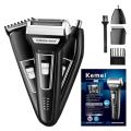 KM 6558 3 in 1 Multi-Function Trimmer, Shaver & Nose Hair Remover – Cordless Rechargeable 3-in-1 Grooming Kit for Men. 
