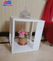 Modern Lamination Wood Multipurpose Side Table Cofee table Storage table Decorative table -41 x 36 x 45 cm (L x W x H, White). 