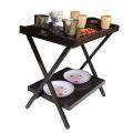Portable Wooden Folding Table Double Portion Dark/ Light Color Gadget Shop. 