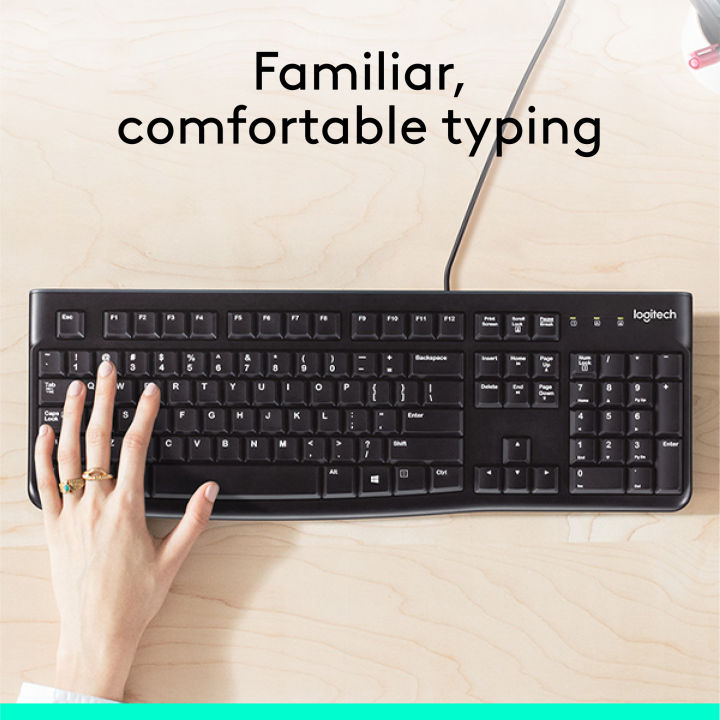 Logitech%20K120%20Wired%20Keyboard%20for%20Windows,%20USB%20Plug-and-Play,%20Full-Size,%20Spill-Resistant%20Compatible%20with%20PC,%20Laptop%20-%20Image%203