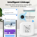 Tuya Smart WiFi Temperature Humidity Sensor Indoor Hygrometer Thermometer + LCD Display For Alexa Google Home. 