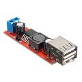 Dual USB 9V/12V/24V/36V to 5V Converter DC-DC 3A Step Down Power Module. 