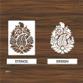 Pear Paisley Damask reusable stencil for wall decoration, Furniture , Canvas DIY Home decoration by imart Stencils. 