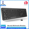 Macally Wireless Keyboard - 2.4G Ergonomic Full Size Keyboard Wireless - Wireless USB Keyboard for Laptop Windows PC Windows Desktop Computer - Black  ~ PATELWALA. 
