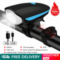 USB Rechargeable Bike Headlight with Sound & Light Modes, 400LM, IPX6 Waterproof, 1200mAh - Cycling Safety Accessory  cell horn is not rechargeable .... FOG LIGHT IS JUST A LIGHT   TUBE LIGHT IS NOT RECHARGEABLE. 