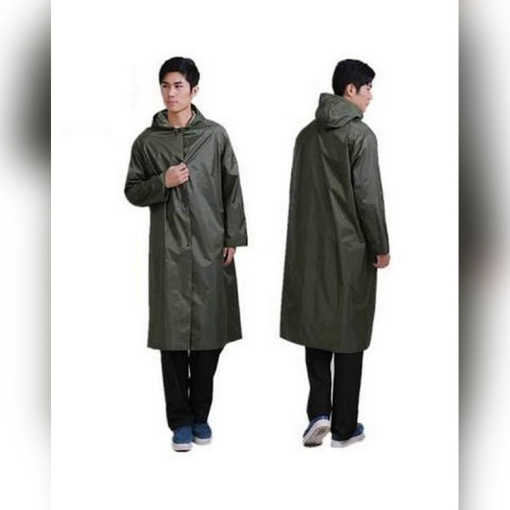 Rain Coat Parachute Long Suit Green Blue