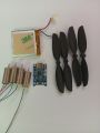 Set of Micro 3V to 9V DC Helicopter {DRONE} Coreless Motor With Propeller (4 motors & 4 Propellers ) with battery and charging station. 