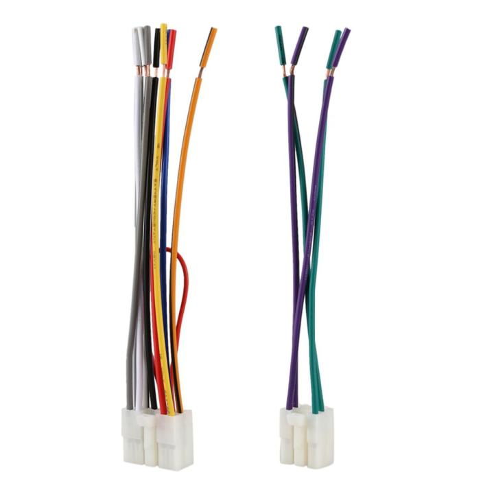 Universal Stereo  Player Wiring Harness For Toyota/Scion/Subaru Wire Adapter Aftermarket  Plugs 1 Pair Connector Cable