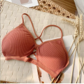Teenage Girls Underwear Cross Hollow Small Suspenders Without Steel Ring Bra Threaded Elastic Wrap Bra. 