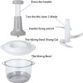 Hand chopper Vegetable chopper 1500 ML , Manual food chopper Mini Chopper. 