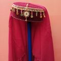 Pack Of 2  Ertugrul Style Ghazi Haleema Sultana Girl Cap With Hijab Dupatta Qai Qabila in Multi Color. 