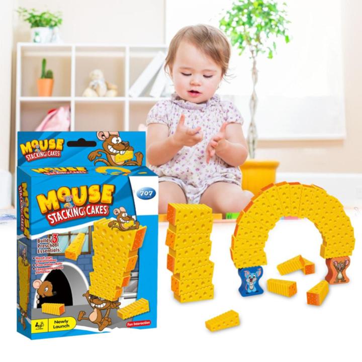 Stacking Game Toy Mouse Cake Stacking Balancing Game For Kids