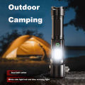 Super Bright Multifunctional Torch Ligh Super Bright Multifunctional Torch Light is the perfect tool for any outdoor enthusiast. With its powerful all-in-one design, this emergency flashlight features a steel hammer, safety cutter, and hammer zoom. 