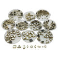 Pack of 1 Real Kundan Beads DIY Sewing Jewelry Decoration, DIY,  60 Pcs Total (20 Pcs Each). 