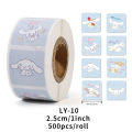 lody Ktty Mello Ki500 Pieces/Roll Sanrio Stickers Kawaii Heuromi Cinnamoroll Luggage Graffiti Decals Kids Toy Decoration Stickers Gift KEEMEEUYZO. 