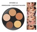 UPTOWN LA 5 Colors Professional Waterproof Concealer And Contour Palette Cream Texture. 