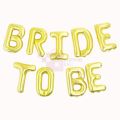 BRIDE TO BE FOIL BALLOON IN GOLDEN COLOR - BRIDAL SHOWER FOIL BALLOONS - NIKKAH DECORATION ITEMS. 