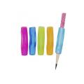 4 pcs set - Pencil Rubber Griip holder for kids children (Practice calligraphy tools Soft rubber grip pen orthotics top new). 