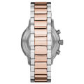 Emporio Armani Giovanni Two-tone Stainless Steel White Dial Chronograph Quartz Watch for Gents - AR11209. 