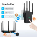 Doomhot WiFi Repeater 2.4Ghz Wireless Range Extender WiFi Signal Booster 300Mbps Wi-Fi Signal Amplifier Network Routers Network Extender for AP Router Range EU Plug. 