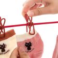 Clip & Hang 185CM Portable Clothesline With (12) Clip - Elastic, Windproof & Eco-Friendly for Travel & Home Use. 